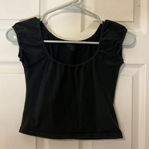 brandy melville dark gray cap sleeve tee